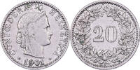 Switzerland 20 Rappen Bern, Nickel, KM:29 -