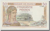 France 50 Francs Cérès, 1938-03-17, Fayette:18.10, KM:85b -