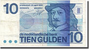 Netherlands 10 Gulden Banknote, 1968-04-25, KM:91b -