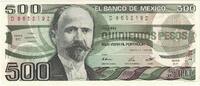 Mexico 500 Pesos Banknote, 1984-08-07, KM:79b -