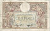France 100 Francs Luc Olivier Merson, 1937-10-21, KM:86a -