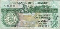 Guernsey 1 Pound Banknote, KM:48a -