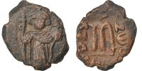 Follis Coin, Constans II, Constantinople, Copper -