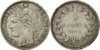 France 5 Francs Coin, Cérès, Bordeaux, Silver, KM:818.3 -