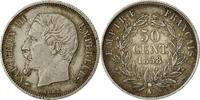France 50 Centimes Coin, Napoleon III, Napoléon III, Paris -