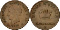 ITALIAN STATES 3 Centesimi Coin, KINGDOM OF NAPOLEON, Napoleon I -