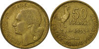 France 50 Francs Coin, Guiraud, Paris, Aluminum-Bronze -