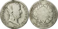 France Franc Coin, Napoléon I, Bordeaux, Silver, KM:682.7 -