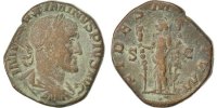 Sestertius Coin, Maximinus I Thrax, Roma, Copper, Cohen:10 -