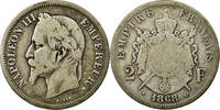 France 2 Francs Coin, Napoleon III, Napoléon III, Strasbourg -
