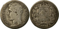 France 1/2 Franc Coin, Charles X, Paris, Silver, KM:723.1 -