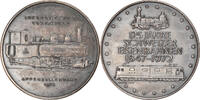 Switzerland Medal 125 Jahre Schweizer Eisenbahnen, Lokomotive Urnaesch -