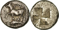 Drachm Coin, Thrace, Byzantion, Byzantium, Silver -