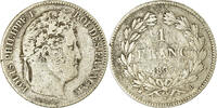 France Franc Coin, Louis-Philippe, Lyon, Silver, KM:748.4 -