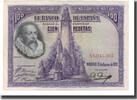 Spain 100 Pesetas Banknote, 1928-08-15, KM:76a -