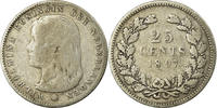 Netherlands 25 Cents Coin, Wilhelmina I, Silver, KM:115 -
