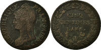 France 5 Centimes Coin, Dupré, Paris, Bronze, KM:640.1 -
