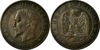France 5 Centimes Coin, Napoleon III, Napoléon III, Strasbourg -