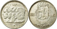 Belgium 100 Francs, 100 Frank Coin, Silver, KM:138.1 -
