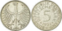 GERMANY - FEDERAL REPUBLIC 5 Mark Coin, Stuttgart, Silver -
