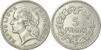 France 5 Francs 1950 B Coin, Lavrillier, Beaumont - Le Roger AU(50-53)
