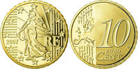 France 10 Euro Cent BE, Brass, KM:1410 -