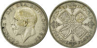 Great Britain Florin, Two Shillings Coin, George V, Silver -