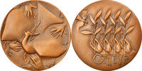 Switzerland Medal Genève, Colombe, Paix, Galtié, Bronze -