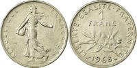 France Franc Coin, Semeuse, Paris, Nickel, KM:925.1 -