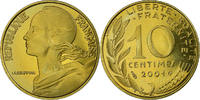 France 10 Centimes Coin, Marianne, Paris, Aluminum-Bronze -