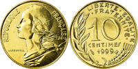 France 10 Centimes Coin, Marianne, Paris, Aluminum-Bronze -