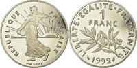 France Franc Coin, Semeuse, Paris, Proof, Nickel, KM:925.2 -