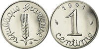 France Centime Coin, Épi, Paris, Proof, Stainless Steel -