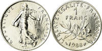 France Franc Coin, Semeuse, Paris, Nickel, KM:925.1 -