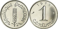 France Centime Coin, Épi, Paris, Stainless Steel, KM:928 -