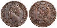 France Centime Coin, Napoleon III, Napoléon III, Bordeaux -
