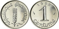 France Centime Coin, Épi, Paris, Stainless Steel, KM:928 -