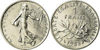 France Franc Coin, Semeuse, Paris, Nickel, KM:925.1 -