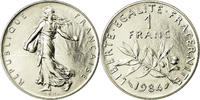 France Franc Coin, Semeuse, Paris, Nickel, KM:925.1 -