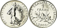 France Franc Coin, Semeuse, Paris, Nickel, KM:925.2 -