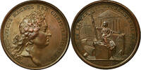 France Medaille Louis XIV, 300 églises bâties, Copper, Mauger -