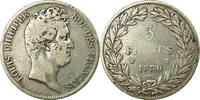 France 5 Francs Coin, Louis-Philippe, Lille, Silver -