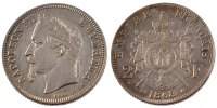 France 2 Francs Coin, Napoleon III, Napoléon III, Paris -