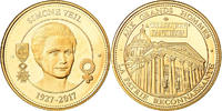 France Medal Simone Veil, Collection Panthéon, Copper-Nickel -