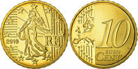 France 10 Euro Cent BE, Brass, KM:1410 -