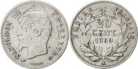 France 20 Centimes Coin, Napoleon III, Napoléon III, Paris -
