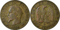 France 5 Centimes Coin, Napoleon III, Napoléon III, Lyon -