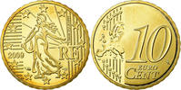 France 10 Euro Cent BE, Brass, KM:1410 -