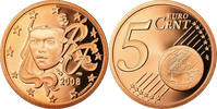 France 5 Euro Cent BE, Copper Plated Steel, KM:1284 -