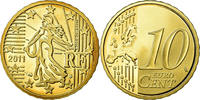 France 10 Euro Cent BE, Brass, KM:1410 -